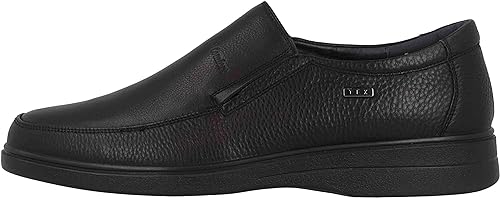 G-Comfort Black Slip On Shoes Leather Shoe Water Resistant A-905S