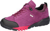 Purple sneaker with black and red sole on a white background waldlaufer H Fitting Gummi berry wider fit Gormleys strabane