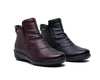 Maroon ankle boot with a zipper on a white background G-comfort P-9521R Gormley shoes strabane