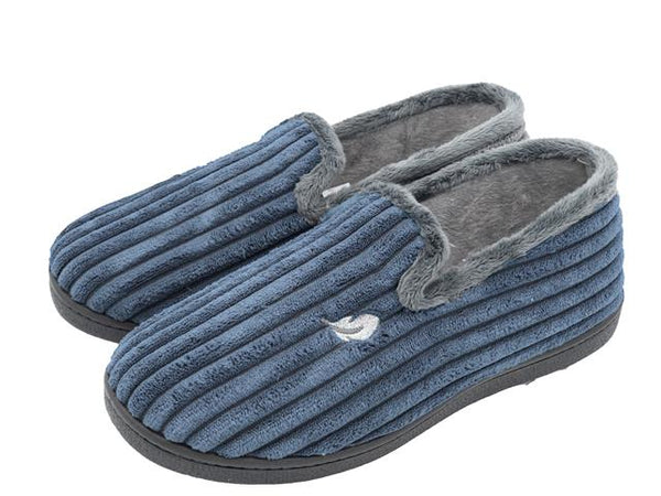 Mens Bedroom Slippers Marino Cord Pluma flex Memory Foam R12026 53 Main Street