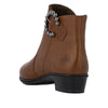 Brown ankle boot with decorative buckle on a white background, , rieker boot gormley shoes strabane