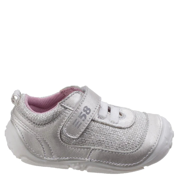 Infants First Shoes Silver Livvy Pre Walkers Walkers Leather E,F & G Fit