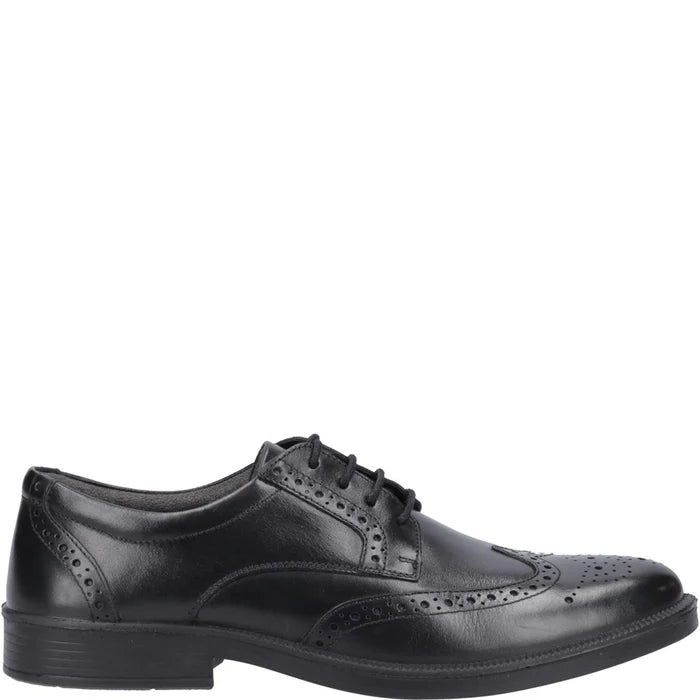 Hush Puppies Mens Smart Brogues Black Work School Shoes Leather 53 Main Street