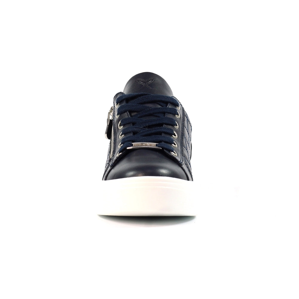 Navy Lunar Xenon women’s shoe with stylish detailing, featured at Gormley Shoes Strabane