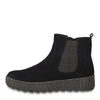 Jana Boots Wider Fit H Chunky Chelsea Boot Pull On Style Black Suede - 53 Main Street