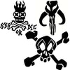 Skull & Bones Stickers Decals Tattoo Bantha Shark Tribal Car Windows Wall Laptop - 53 Main Street