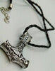 Viking Thor's Hammer Pendant Real Leather Necklace Norse Mjolnir New Ragnor New - 53 Main Street