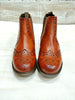 Boys Tan Chelsea Boots Dealer Brogues Ankle Kids Boots Size UK 9 to 5 Mid Brown - 53 Main Street