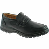Mens Shoe Laced Black Soft Casual Wide fit Size 6,7,8,9,10,11,12 Touch Fastener - 53 Main Street