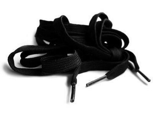 Flat ShoeLaces 100cm Black Trainers New Shoelace Laces New Strong Quality Plims - 53 Main Street