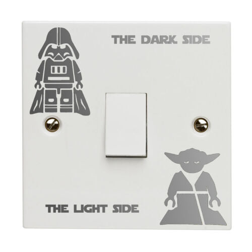 Star Wars Dark Light Side Switch Vinyl Decal Sticker Kid Room Lightswitch Silver - 53 Main Street