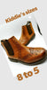 Boys Tan Chelsea Boots Dealer Brogues Ankle Kids Boots Size UK 9 to 5 Mid Brown - 53 Main Street