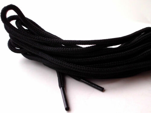 Boot Laces Black 400cm 157in Walking Hiking 4m Strong Extra Long Round Bootlaces - 53 Main Street