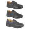 Mens Shoe Laced Black Soft Casual Wide fit Size 6,7,8,9,10,11,12 Touch Fastener - 53 Main Street