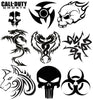 Tribal Stickers Decals Tattoo Punisher Biohazzard Car Windows Wall Art Laptops - 53 Main Street
