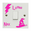 Harry Potter Light Switch Sticker Decal Lumos Nox Lightswitch Vinyl Black Gold - 53 Main Street