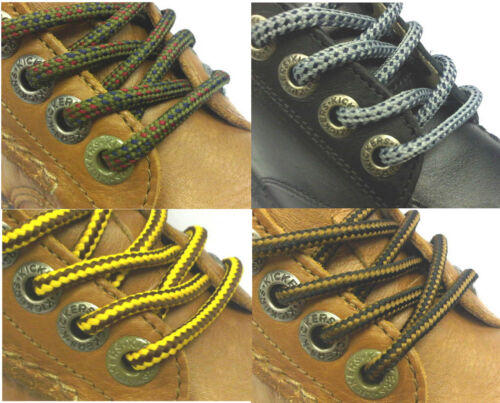 Boot Laces 140 cm 55 in Black Brown Grey Navy Olive Hiking Long Round Shoelaces - 53 Main Street