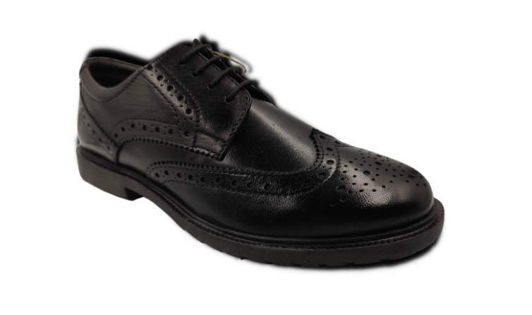 hush puppies ladies smart brogues black school shoes leather