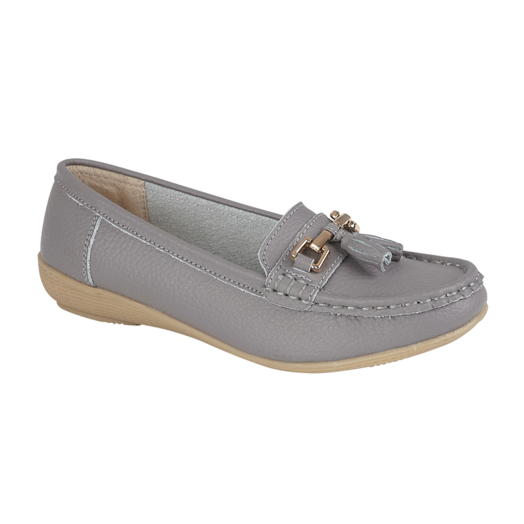 Ladies Leather Slip on Fossil Shoes Nautical Flat Jo Joe 53