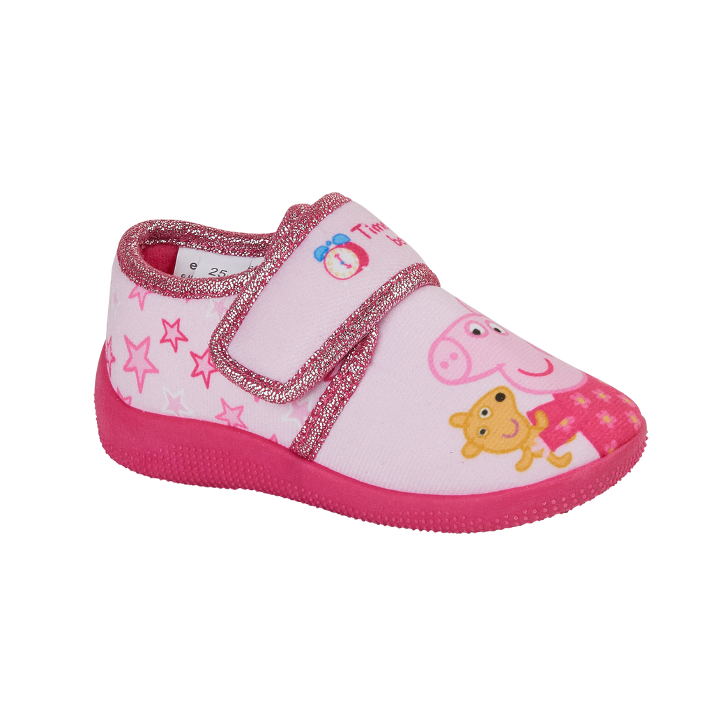 kids peppa pig george bedroom slippers pink blue girls boys childs childrens 7 to 12