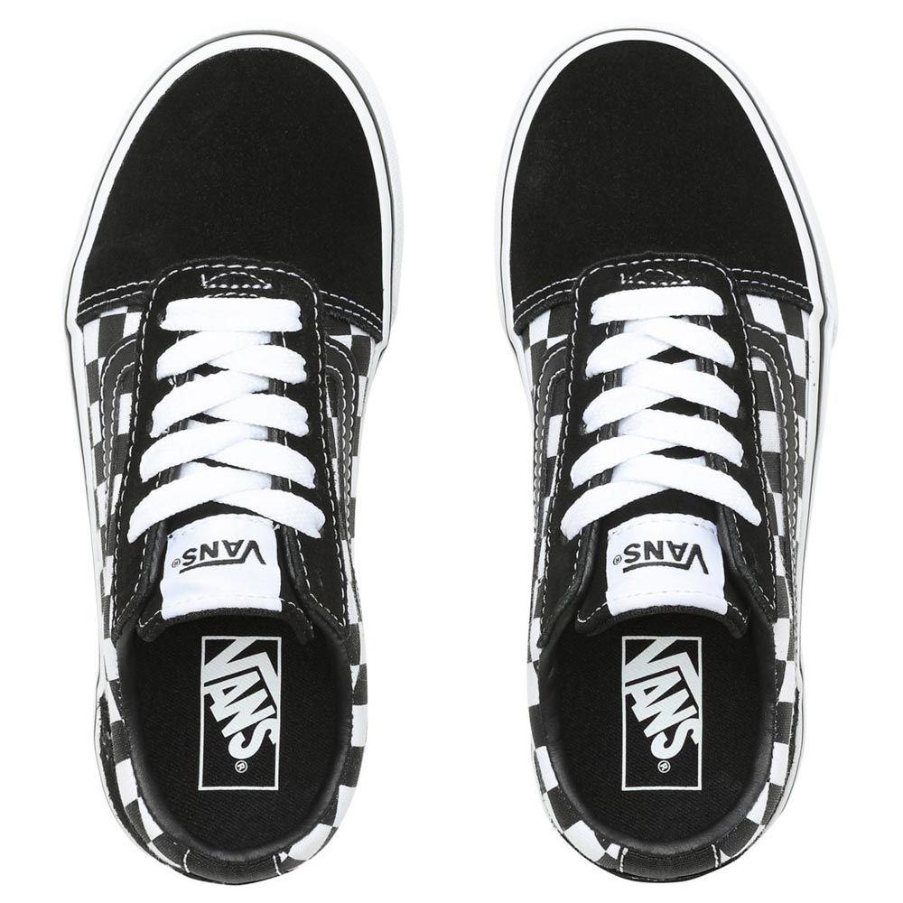 Vans Youth Ward Low-Top Checker Checkerboard Black White Unisex Suede Canvas - 53 Main Street