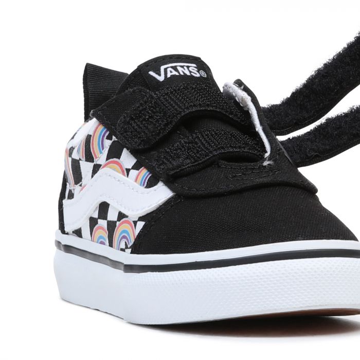 Vans sparkle sales flame rainbow