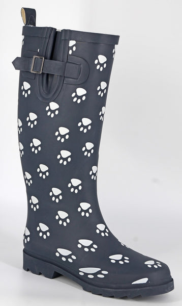 Dog paw print rain on sale boots