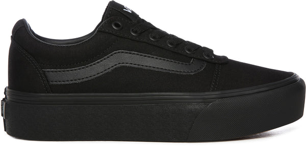 Vans ward clearance low womens black