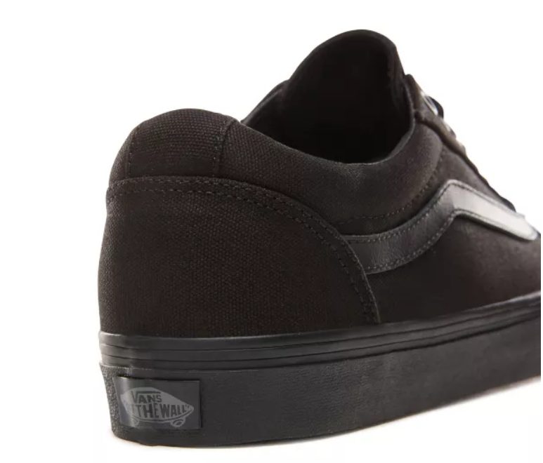 Mens ALL Black Vans Ward Old Skool Styling School Shoes 53 Main